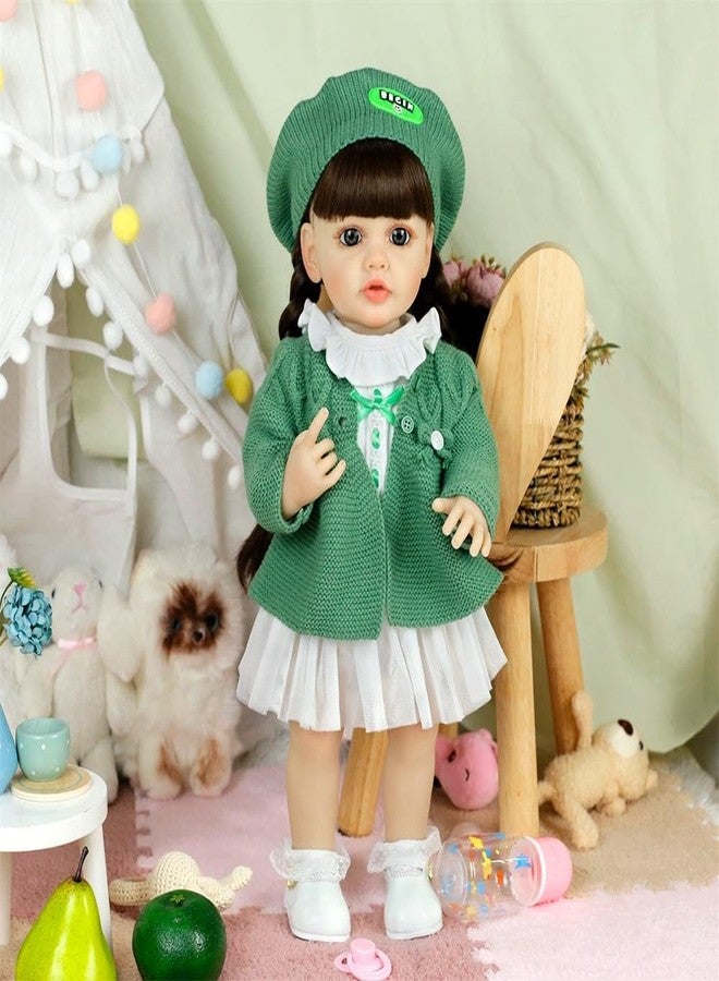 RABJET Reborn Baby Dolls Girl Maddie - 22 Inch Realistic Newborn Lifelike Real Life Baby Dolls That Look Real Soft Vinyl Doll Gift for Kids Age 3+, Multicolor - Image 2